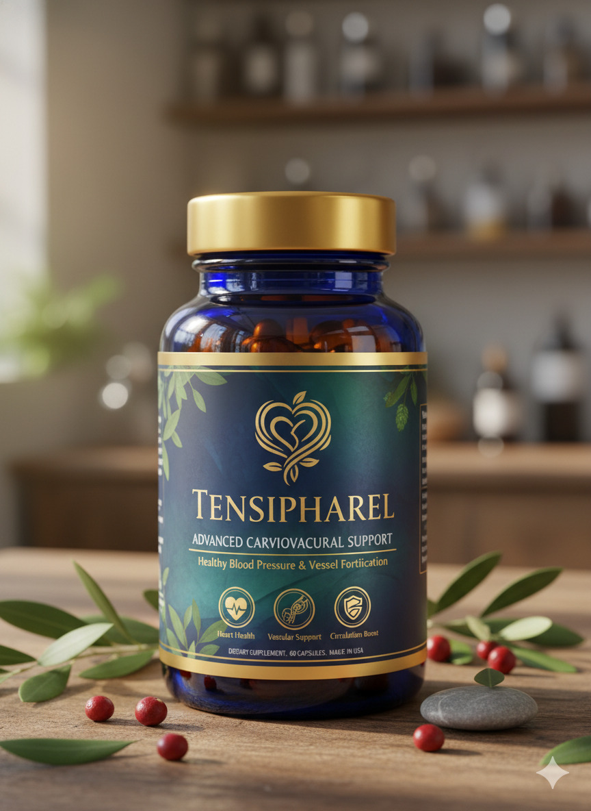 Tensipharel dietary supplement bottle packaging